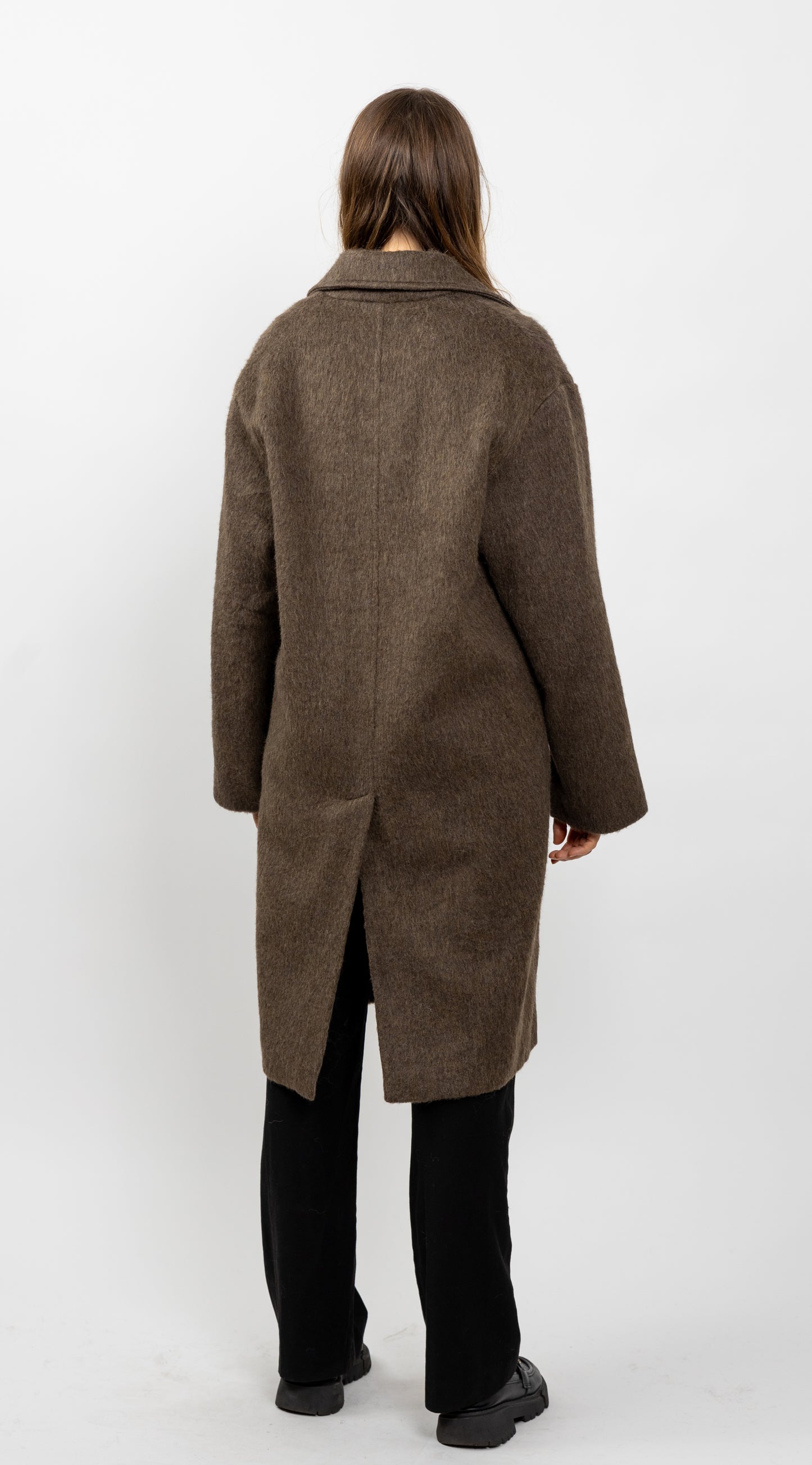 MANTEAU LONG EN LAINE
