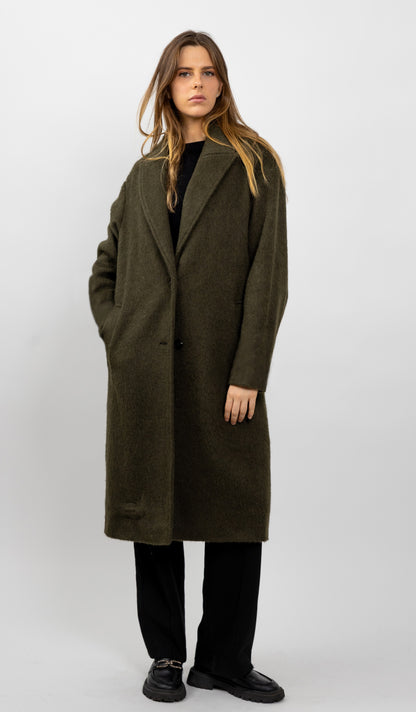 MANTEAU LONG EN LAINE