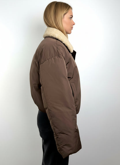 DOUDOUNE AVEC COL EN FAUSSE FOURRURE