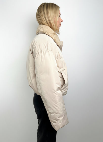 DOUDOUNE AVEC COL EN FAUSSE FOURRURE