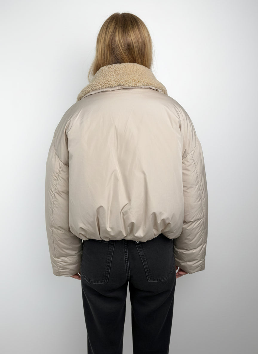 DOUDOUNE AVEC COL EN FAUSSE FOURRURE