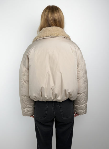 DOUDOUNE AVEC COL EN FAUSSE FOURRURE