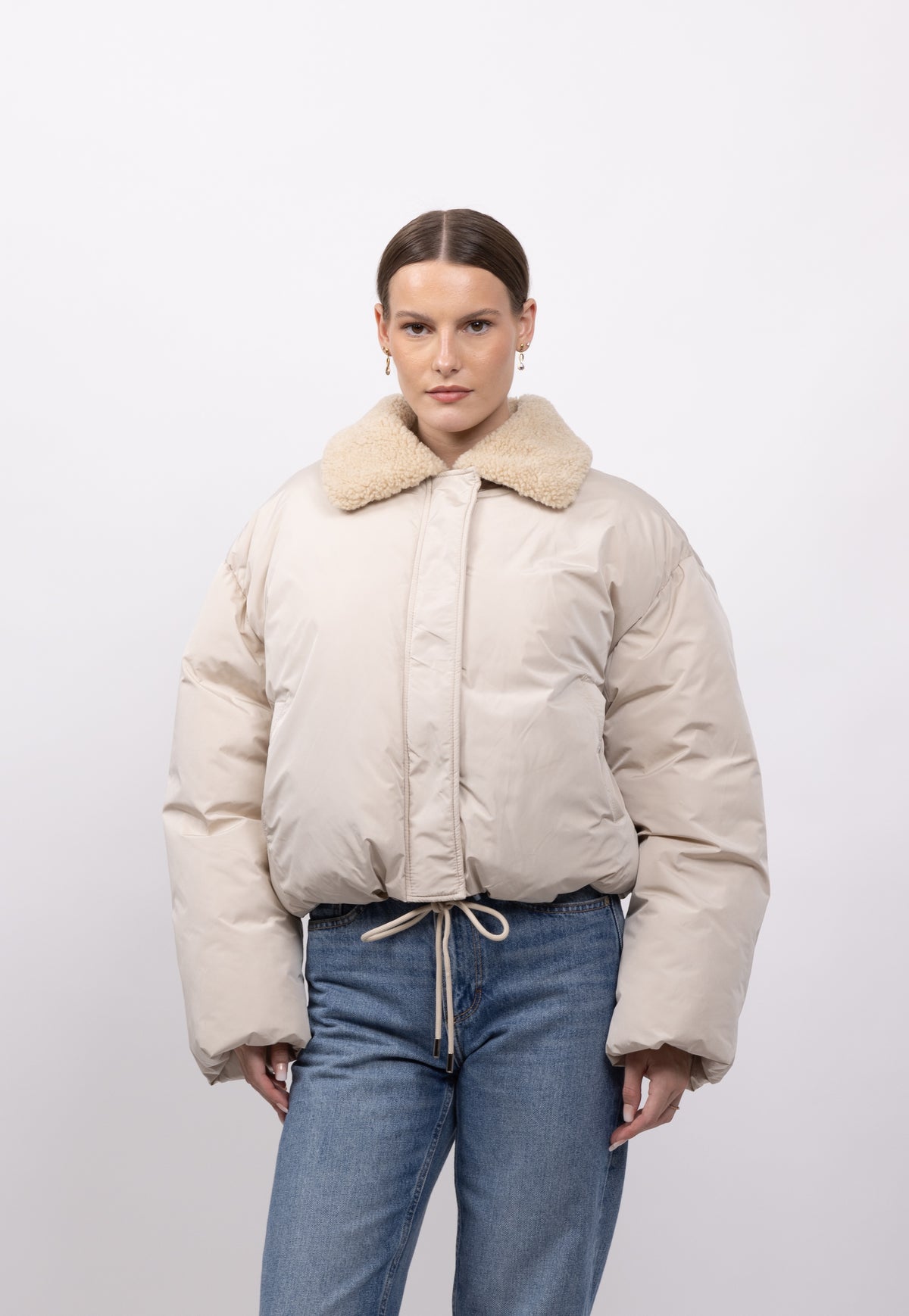 DOUDOUNE AVEC COL EN FAUSSE FOURRURE - K-ZELL PARIS