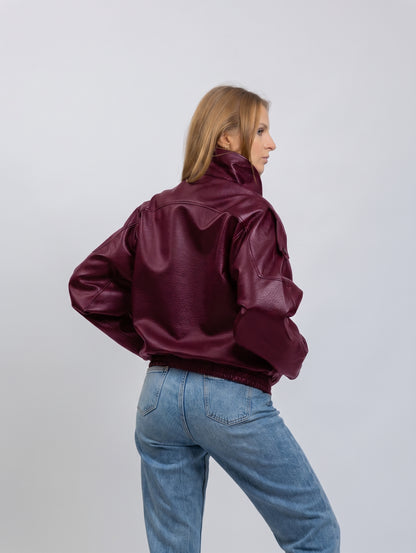 Faux Leather Biker Jacket