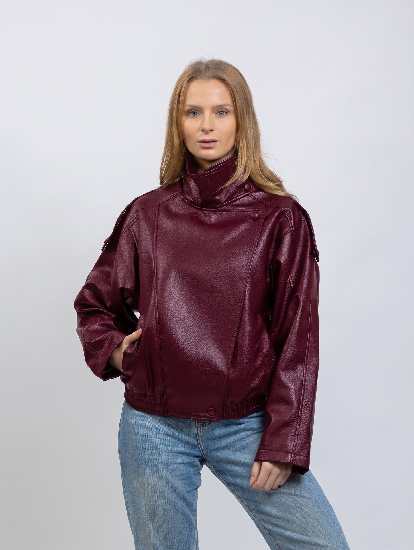 Faux Leather Biker Jacket
