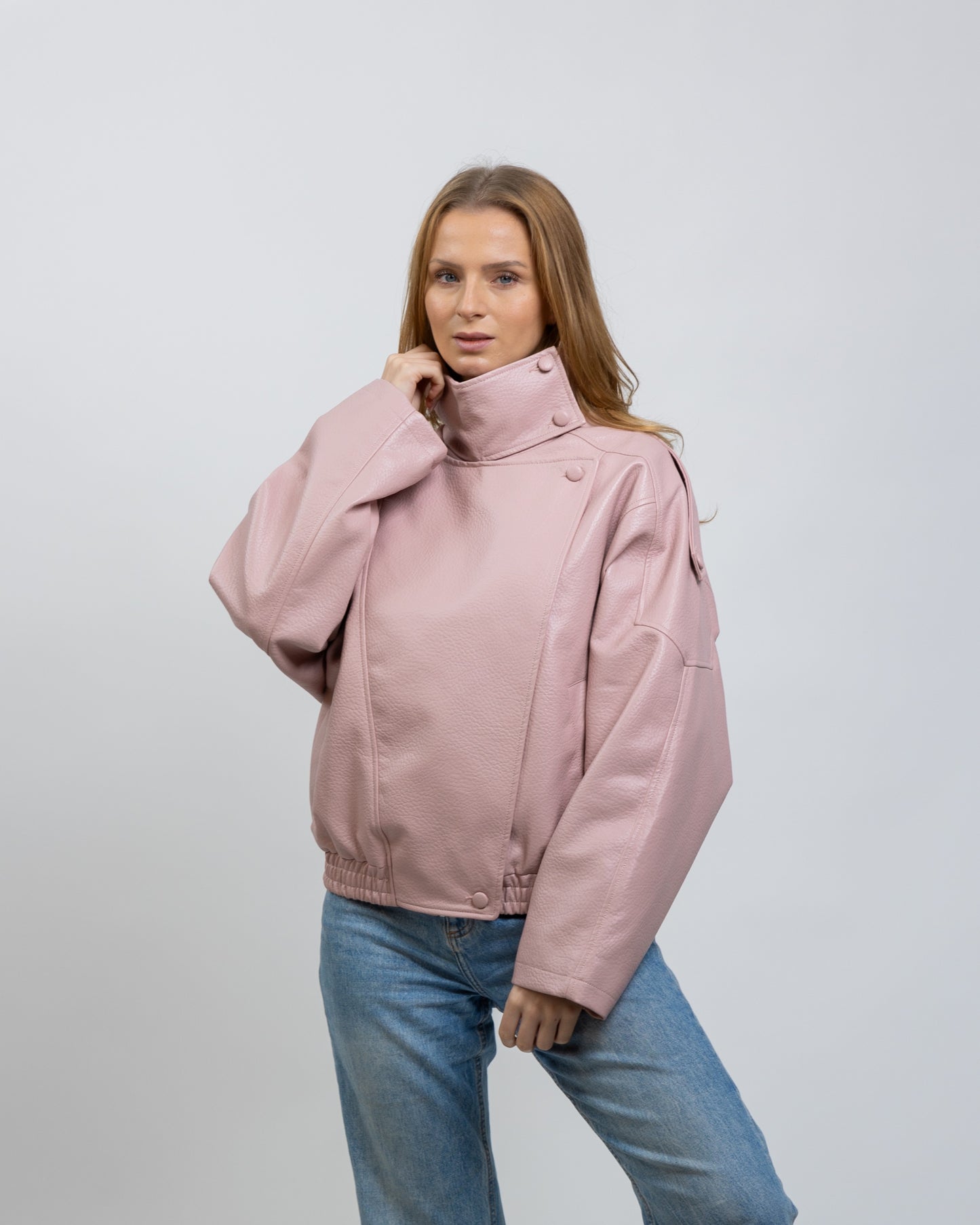 Chaqueta de motociclista de piel sintética