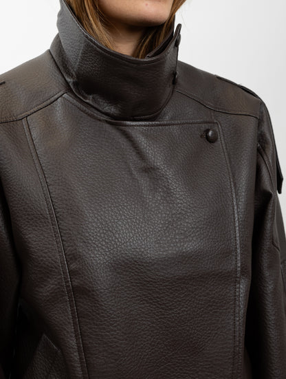 Faux Leather Biker Jacket