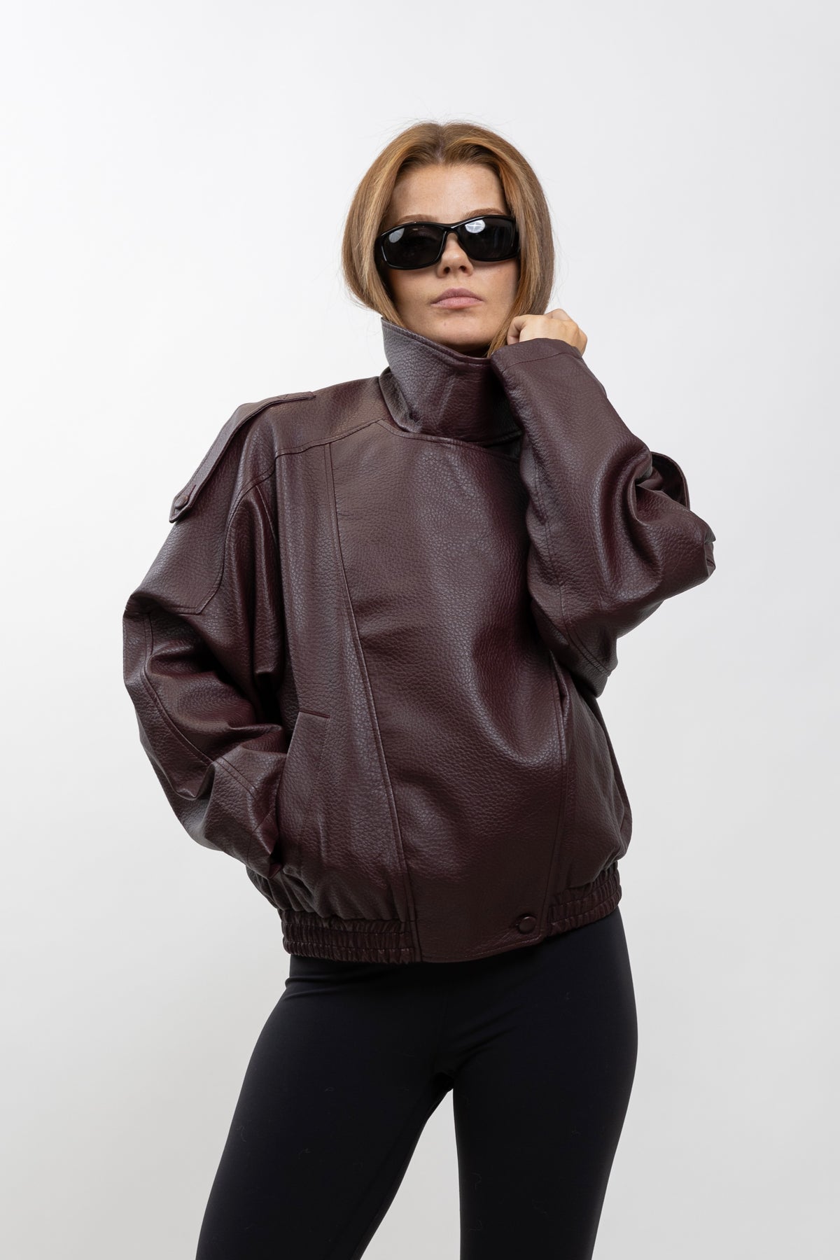 Faux Leather Biker Jacket