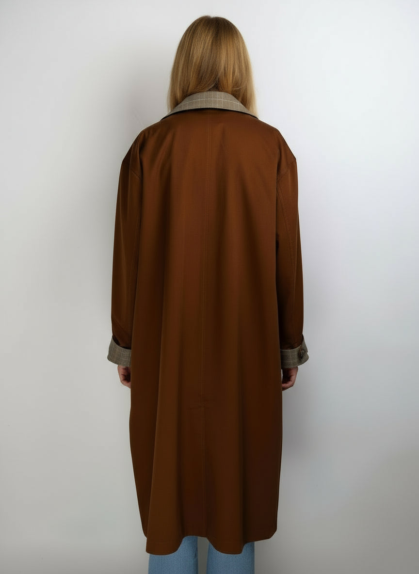 GABARDINA REVERSIBLE DE CUADROS