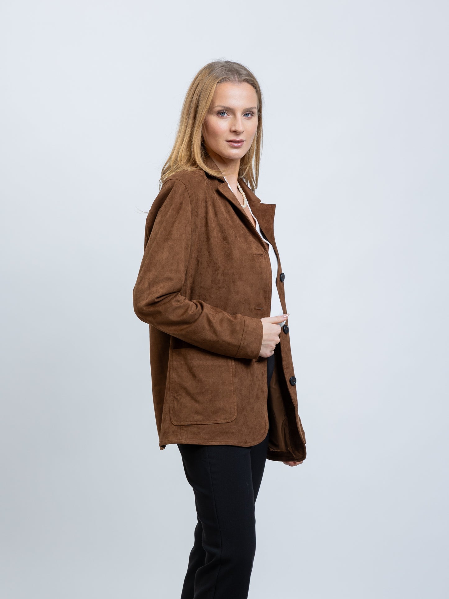 CHAQUETA BLAZER EFECTO ANTE