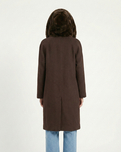 MANTEAU 2 PIÈCES AVEC FAUSSE FOURRURE