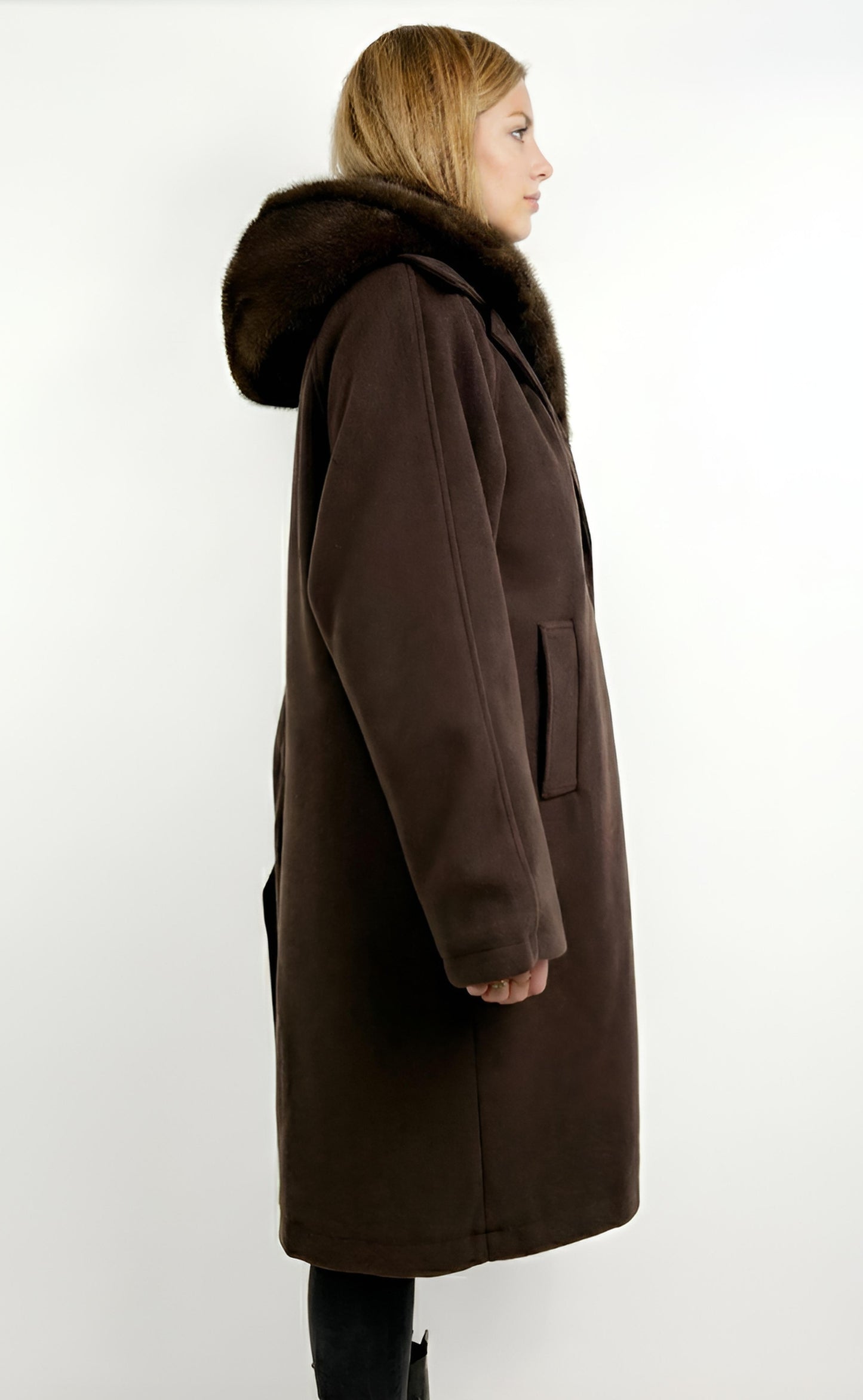 MANTEAU 2 PIÈCES AVEC FAUSSE FOURRURE