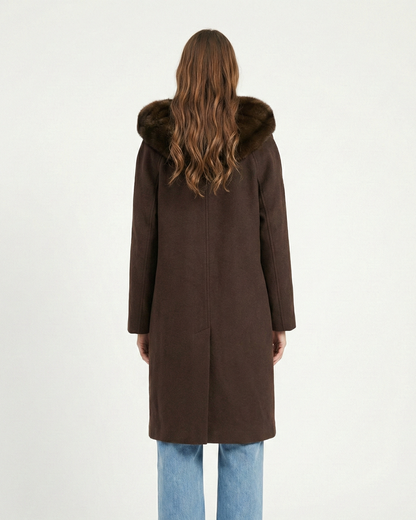 MANTEAU 2 PIÈCES AVEC FAUSSE FOURRURE