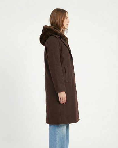 MANTEAU 2 PIÈCES AVEC FAUSSE FOURRURE