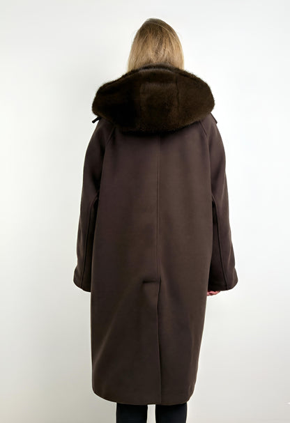 MANTEAU 2 PIÈCES AVEC FAUSSE FOURRURE