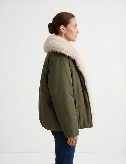 BLOUSON AVEC INTERIEUR EN FAUSSE FOURRURE - K-ZELL PARIS