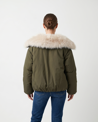 BLOUSON AVEC INTERIEUR EN FAUSSE FOURRURE - K-ZELL PARIS
