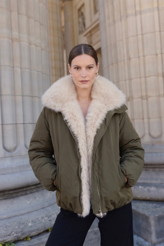 BLOUSON AVEC INTERIEUR EN FAUSSE FOURRURE