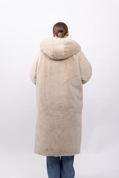 DOUDOUNE REVERSIBLE EN FAUSSE FOURRURE - K-ZELL PARIS