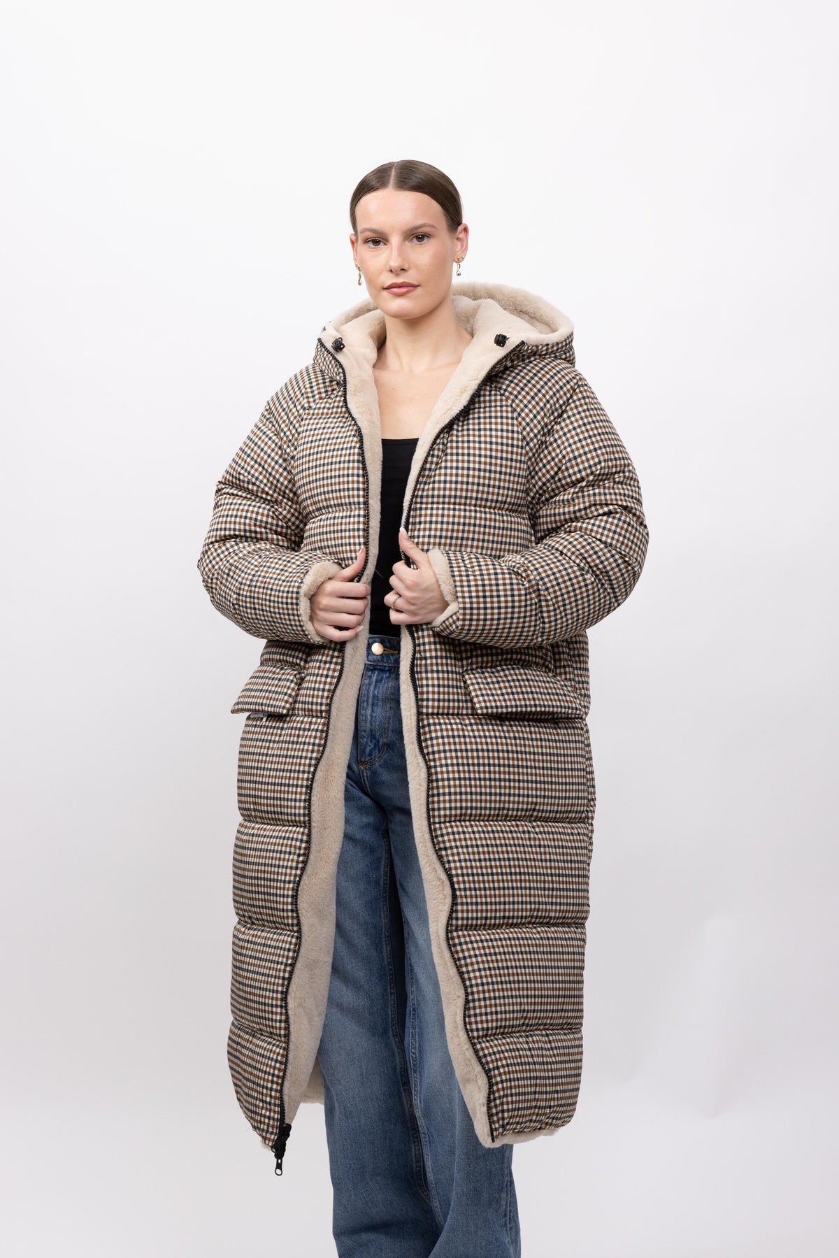 DOUDOUNE REVERSIBLE EN FAUSSE FOURRURE - K-ZELL PARIS