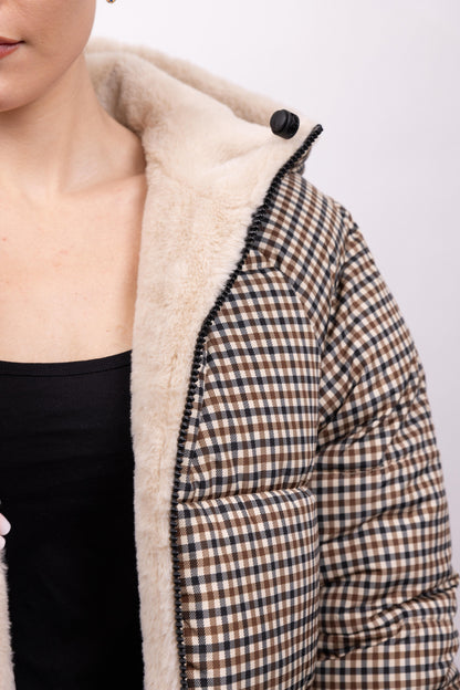 DOUDOUNE REVERSIBLE EN FAUSSE FOURRURE - K-ZELL PARIS