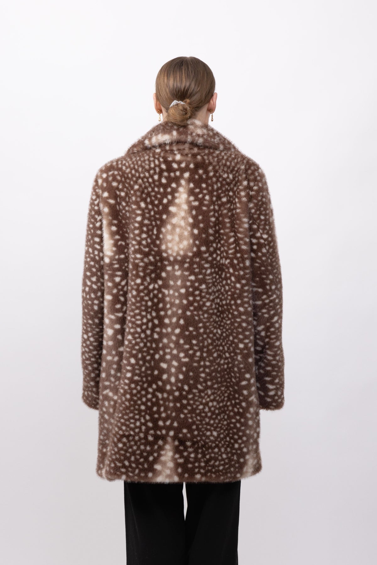 BAMBI PRINT FAUX FUR COAT