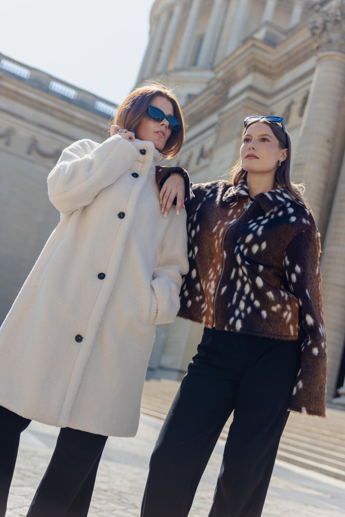 LONG FAUX SHEARLING COAT