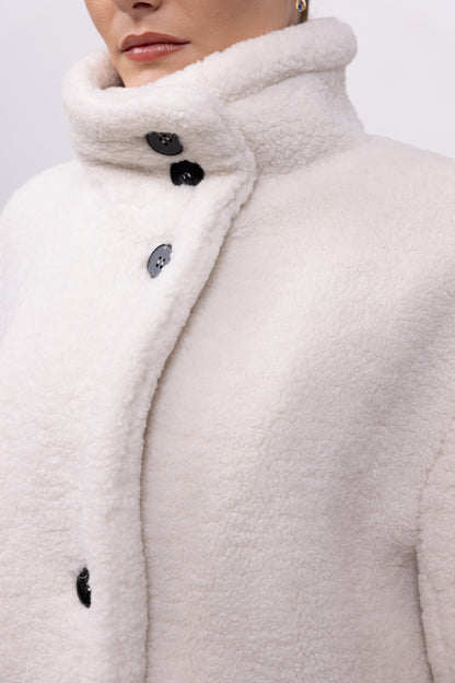 LONG FAUX SHEARLING COAT