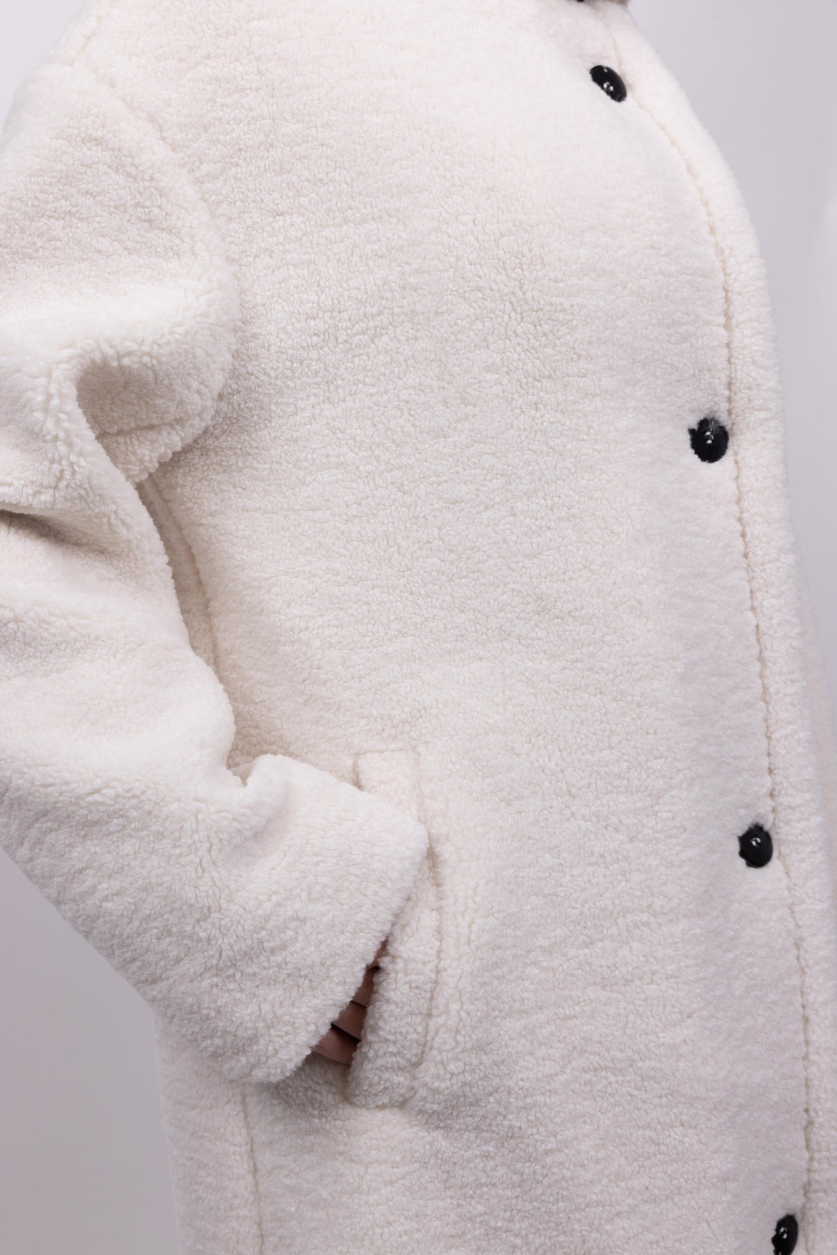 LONG FAUX SHEARLING COAT