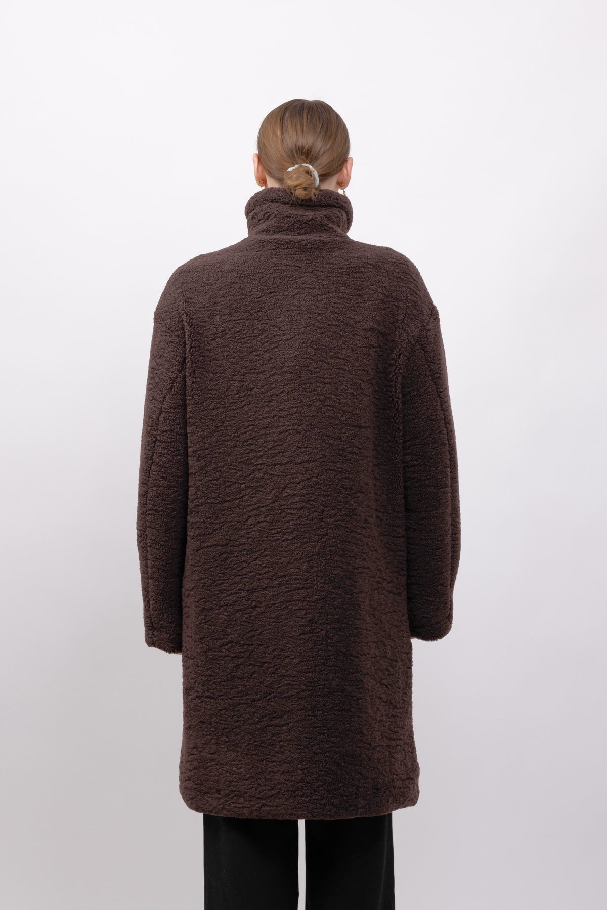 LONG FAUX SHEARLING COAT