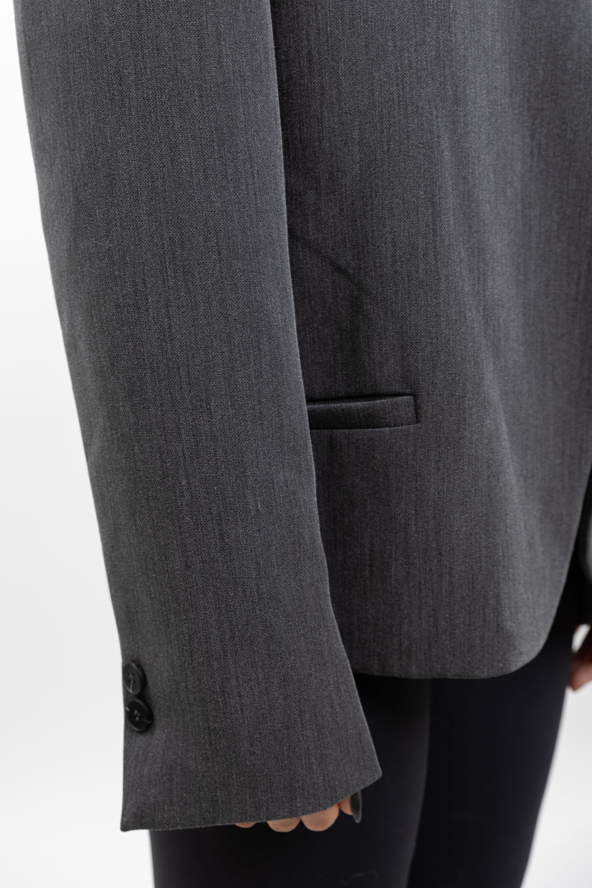 AMERICANA BLAZER CON CUELLO ALTO