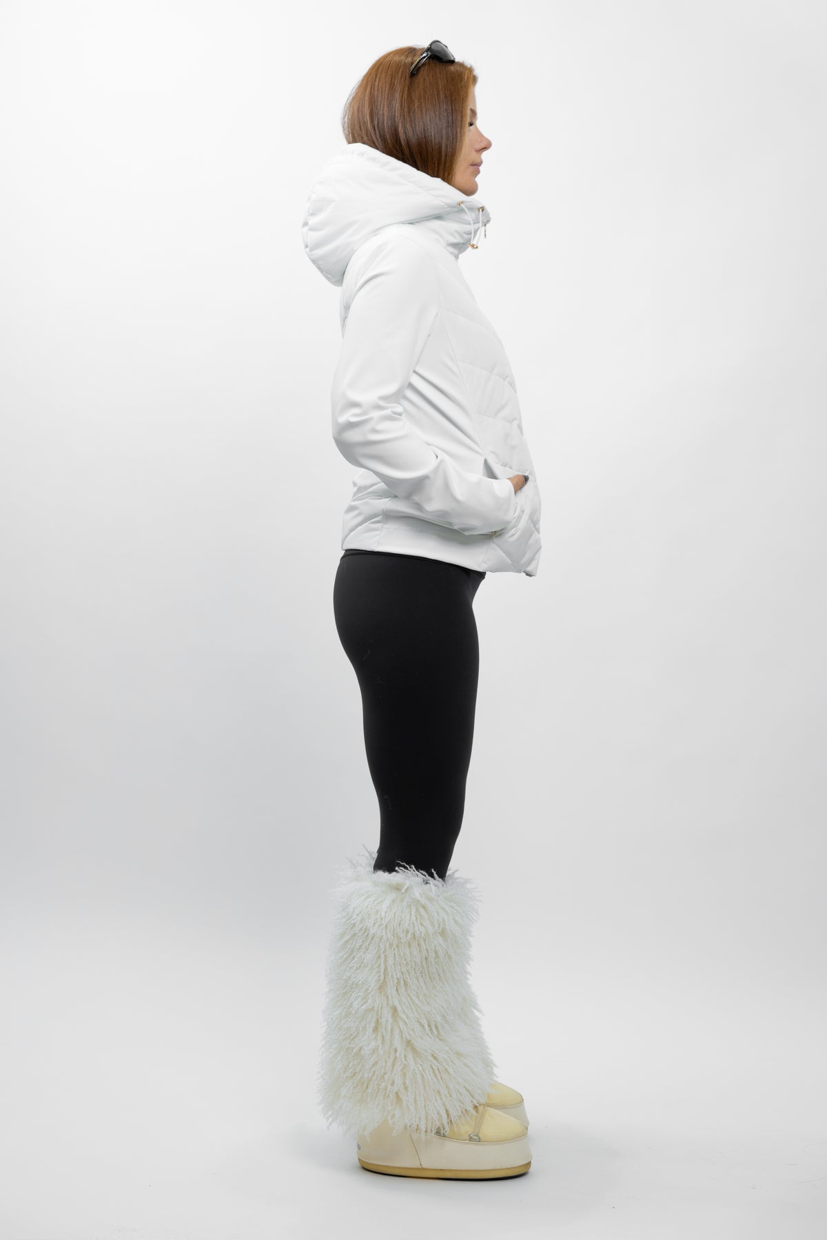 BLOUSON VESTE BIMATIÈRE MATELASSÉ À CAPUCHE