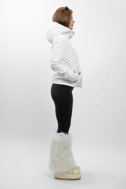BLOUSON VESTE BIMATIÈRE MATELASSÉ À CAPUCHE