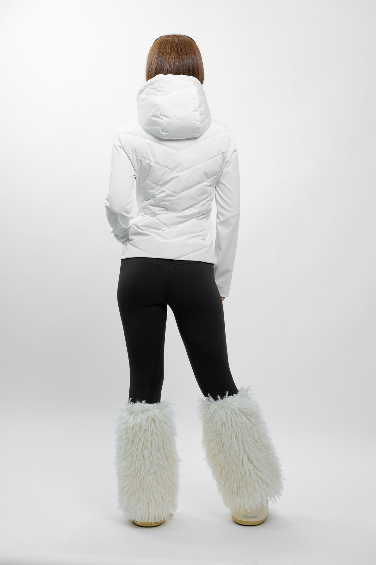 BLOUSON VESTE BIMATIÈRE MATELASSÉ À CAPUCHE