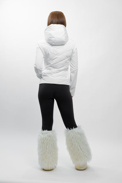 BLOUSON VESTE BIMATIÈRE MATELASSÉ À CAPUCHE