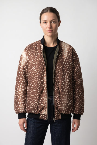 BOMBER OVERSIZE RÉVERSIBLE BAMBI/KAKI