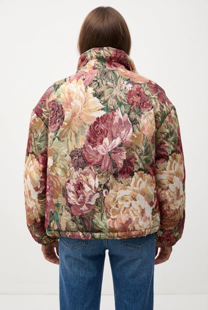 DOUDOUNE EN JACQUARD À MOTIF FLEURS
