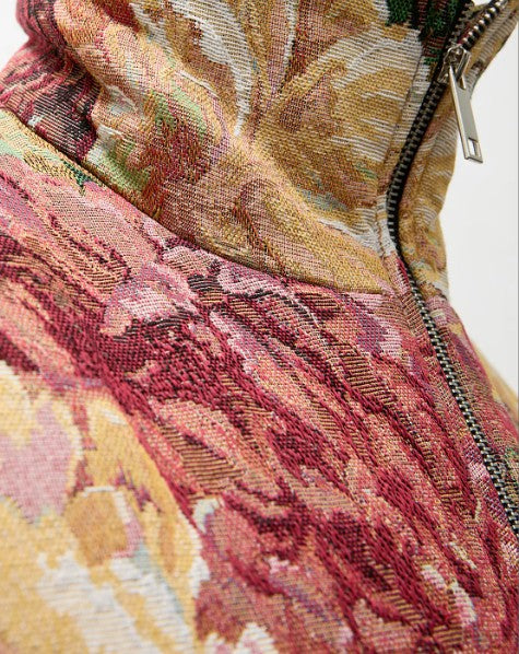 DOUDOUNE EN JACQUARD À MOTIF FLEURS