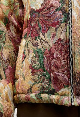 DOUDOUNE EN JACQUARD À MOTIF FLEURS