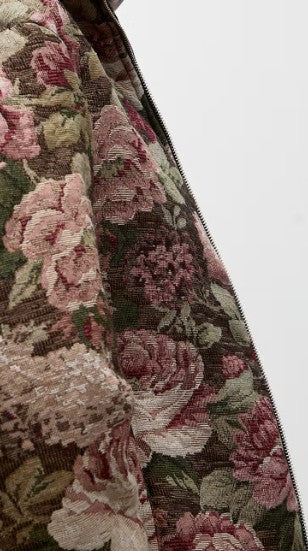 DOUDOUNE EN JACQUARD À MOTIF FLEURS