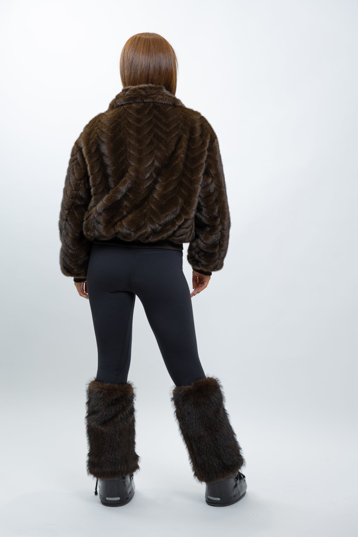 BLOUSON EN FAUSSE FOURRURE TORSADÉE - INTÉRIEUR DOUDOUNE