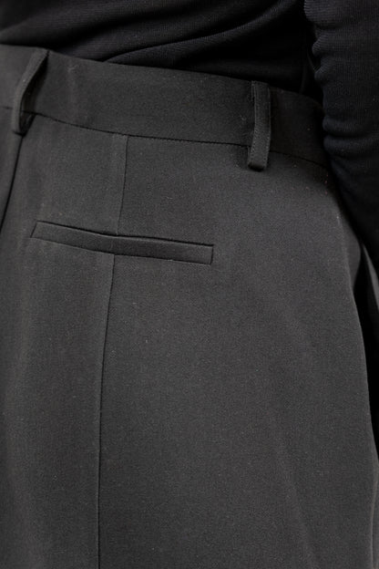 PANTALON NOIR WIDE LEG TAILLE HAUTE