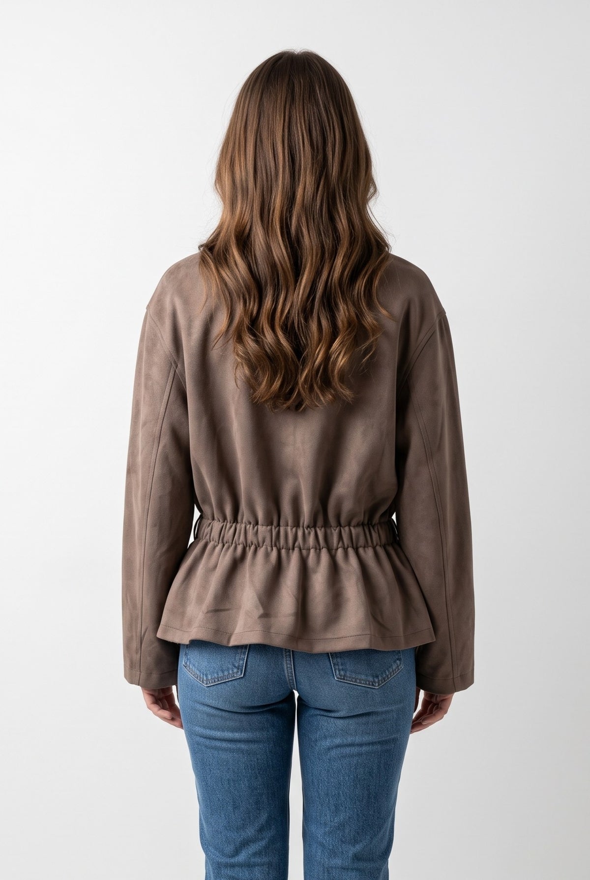 BLOUSON VESTE EFFET DAIM