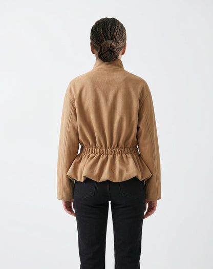 BLOUSON VESTE EFFET DAIM