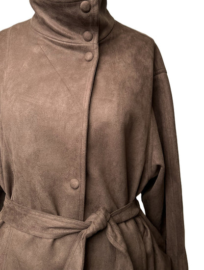 BLOUSON VESTE EFFET DAIM
