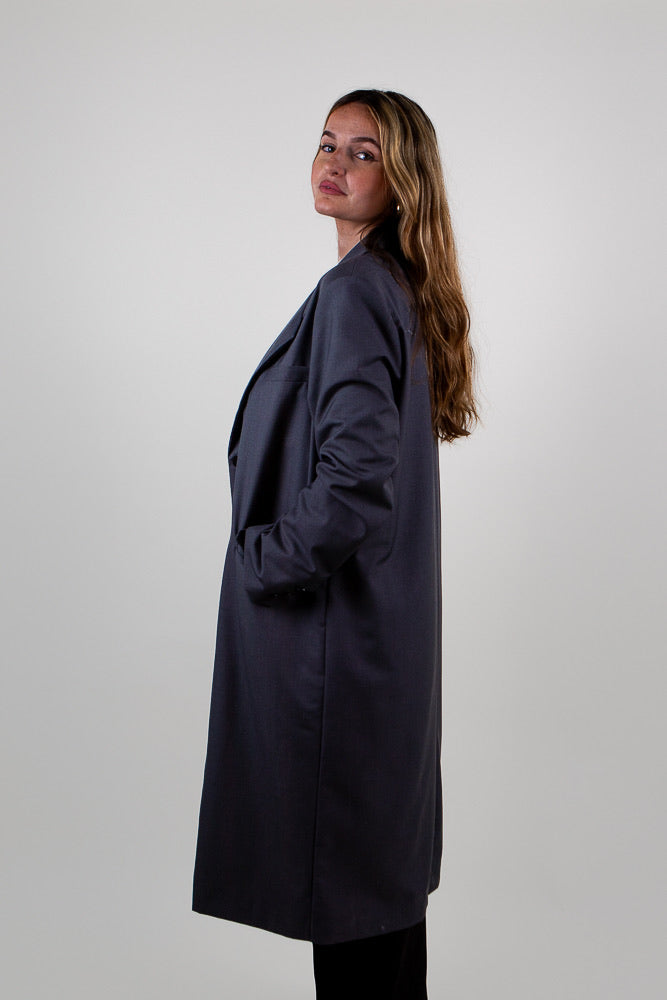LONG LIGHTWEIGHT BLAZER-STYLE COAT