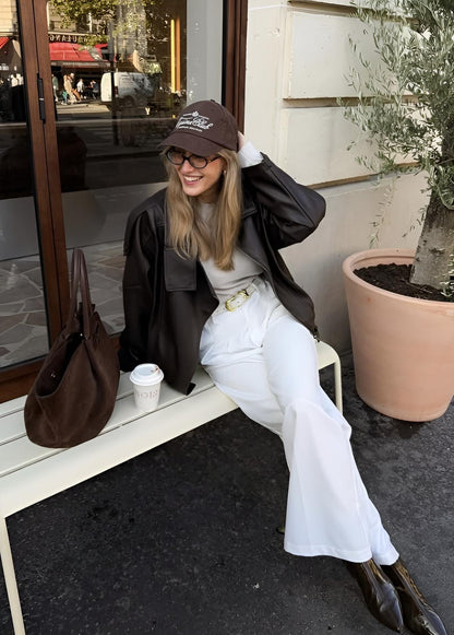 Faux Leather Biker Jacket