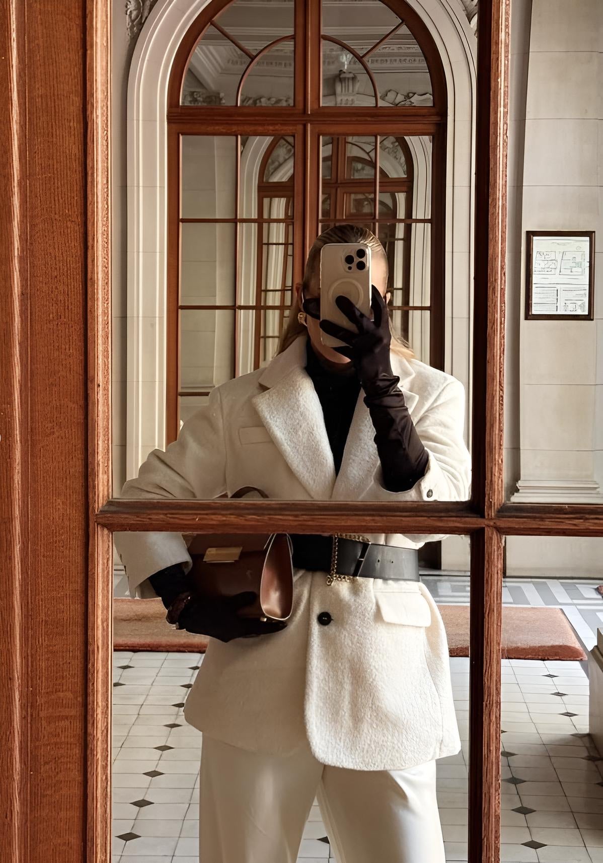 OVERSIZED SHEARLING BLAZER JACKET