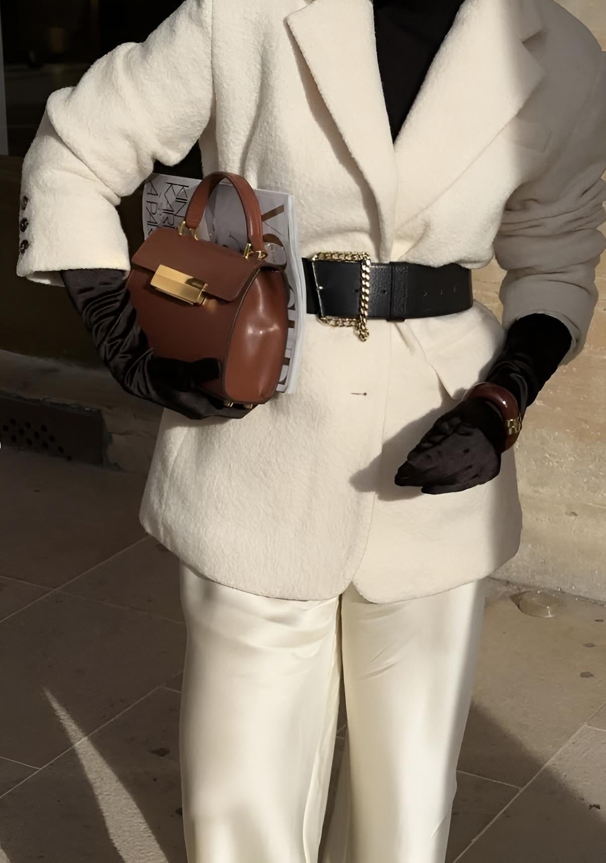 OVERSIZED SHEARLING BLAZER JACKET