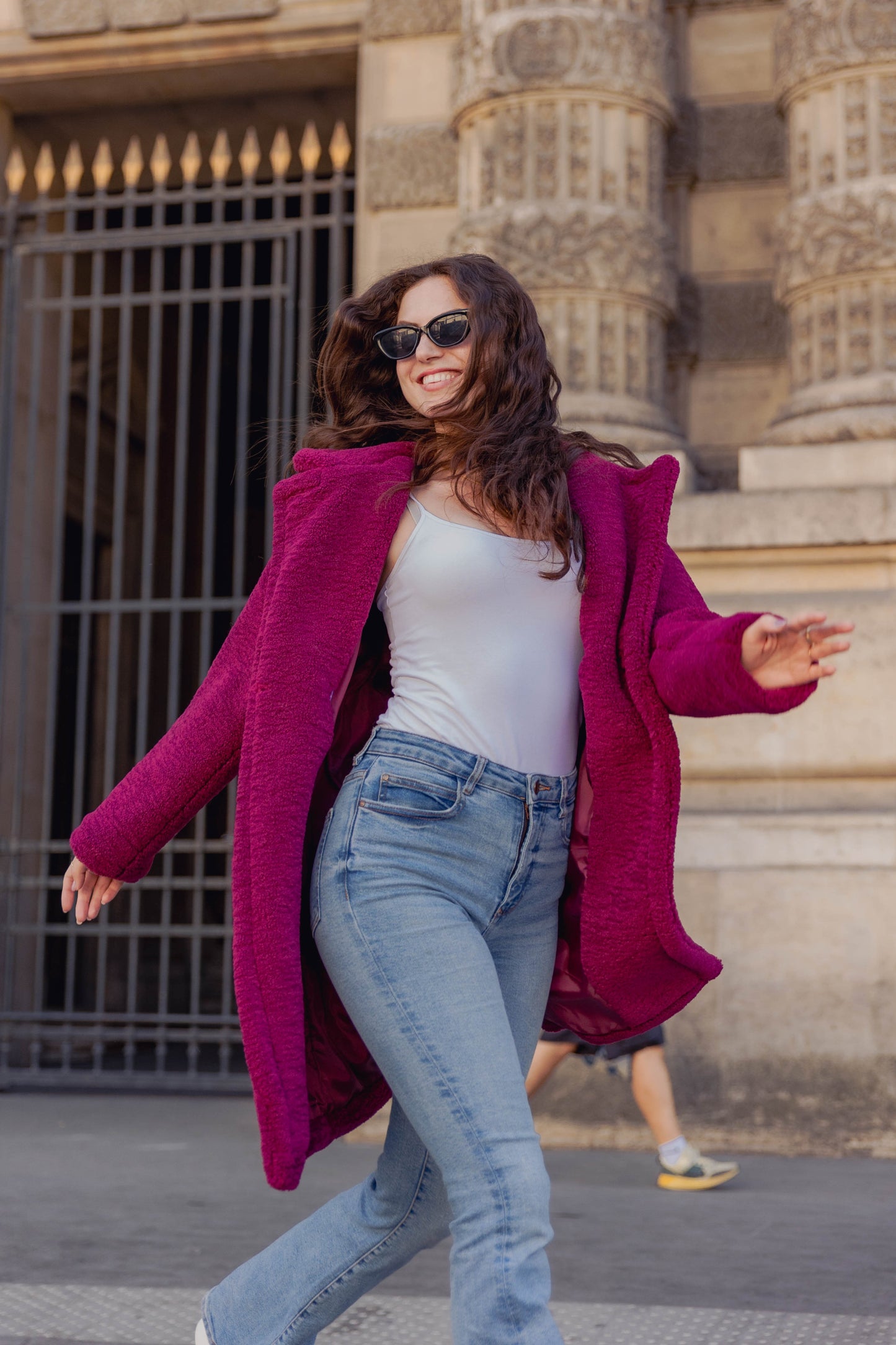 MID-LENGTH SHEARLING COAT